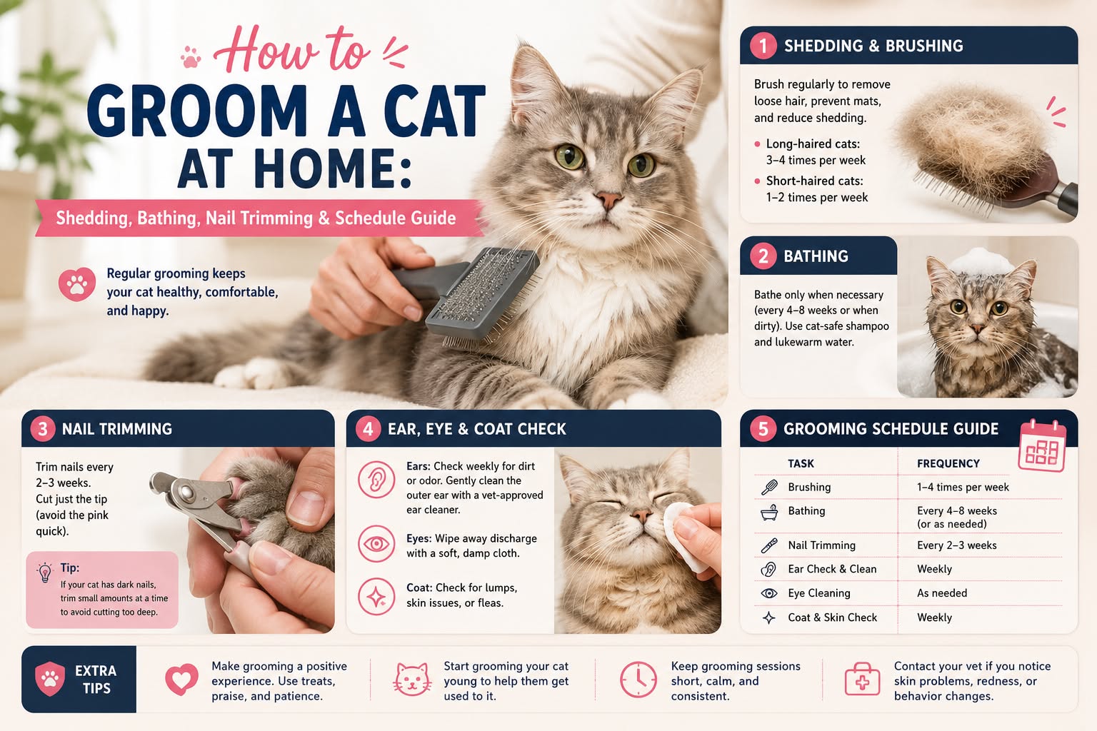 Grooming Your Cat at Home: Techniques